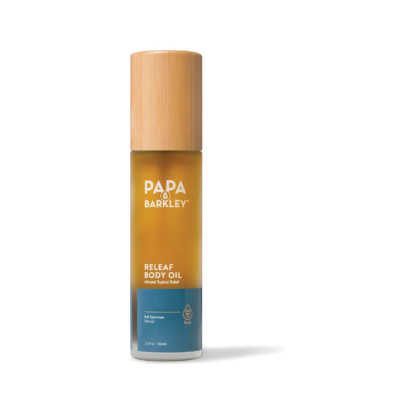 front of bottle papa & barkley brand cbd releaf body oil